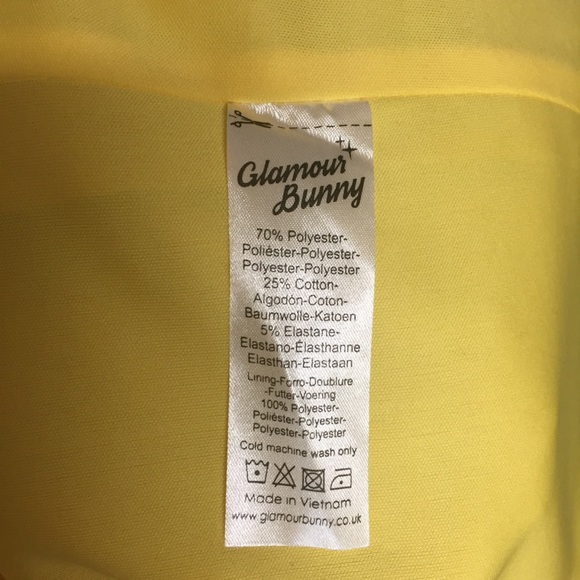 Glamour Bunny Yellow Jacky Pencil Dress XS - Picture 9 of 16